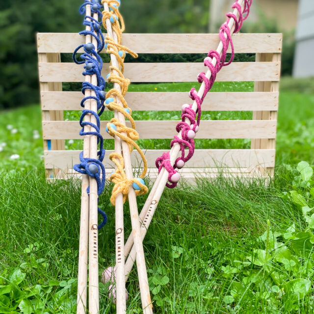 Profi Seifenblasenstäbe mit 15 Schlaufen – Seifenblasenstangen für Animatoren & Entertainer